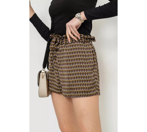 Шорти жіночі шифонові, колір коричнево-бежевий, 244R076