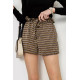 Шорти жіночі шифонові, колір коричнево-бежевий, 244R076
