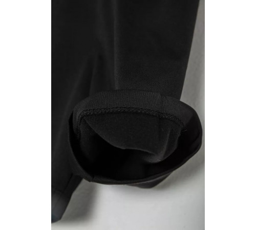 Шорти дитячі мікродайвінг на флісі, колір чорний, 102R413