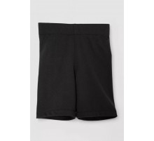 Шорты детские микродайвинг на флисе, цвет черный, 102R413