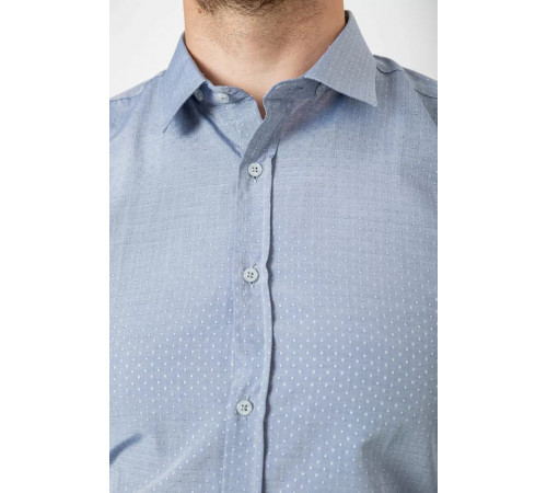 Сорочка чоловіча однотонна, колір сірий, 214R815