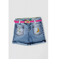 Шорти джинсові для дівчинки, колір синій, 247R1210-1