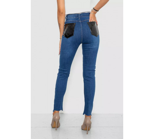 Джинси жіночі звужені, колір синій, 247R932