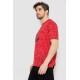 Мужская футболка с принтом, цвет красный, 244R6020