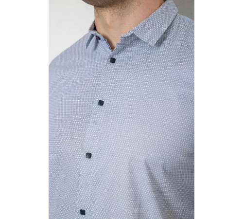 Сорочка чоловіча з коротким рукавом, колір сірий, 214R6917-16