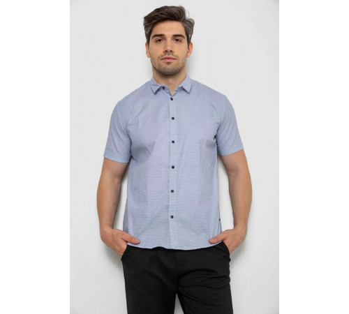 Сорочка чоловіча з коротким рукавом, колір сірий, 214R6917-16