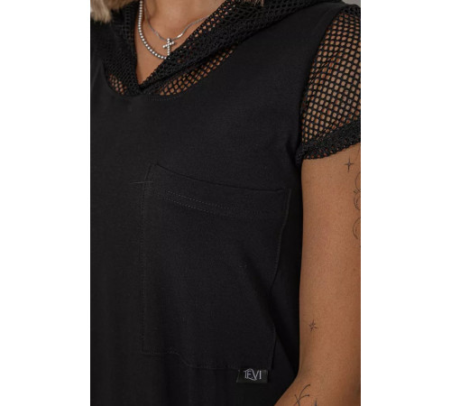 Сукня з капюшоном, колір чорний, 102R5261