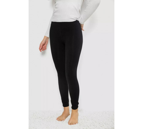 Демисезонные лосины одношовные, цвет черный, 139RF212.