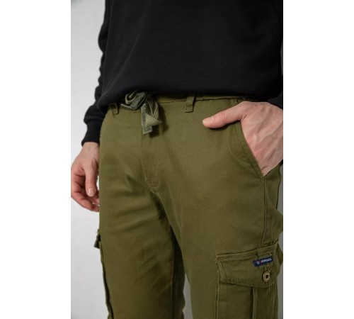 Брюки мужские с карманами 244R2078, цвет хаки, 243R8081 Брюки мужские с карманами 244R2078, цвет хаки, 243R8081