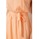 Сукня однотонна, колір персиковий, 214R0225