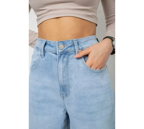 Джинси жіночі MOM, колір блакитний, 255RM578