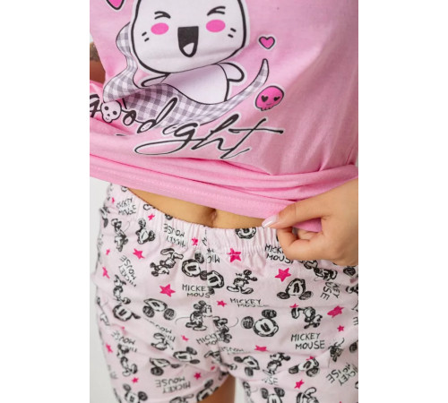 Піжама жіноча, колір рожевий, 243R50714