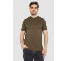 Футболка чоловіча в рубчик, колір хакі, 244R2526-1
