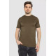 Футболка чоловіча в рубчик, колір хакі, 244R2526-1