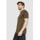 Футболка чоловіча в рубчик, колір хакі, 244R2526-1