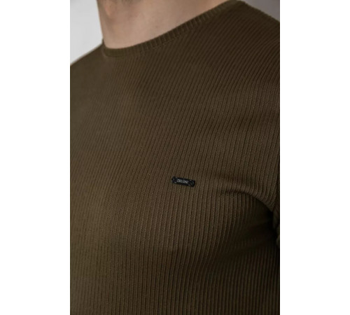 Футболка чоловіча в рубчик, колір хакі, 244R2526-1