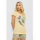 Піжама жіноча з принтом, колір жовтий, 243R3055