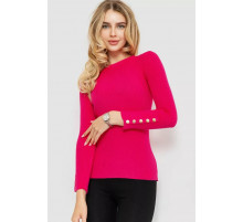 Кофта жіноча трикотажна однотонна, колір рожевий, 204R017