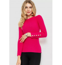 Женская кофта трикотажная однотонная, цвет розовый, 204R017