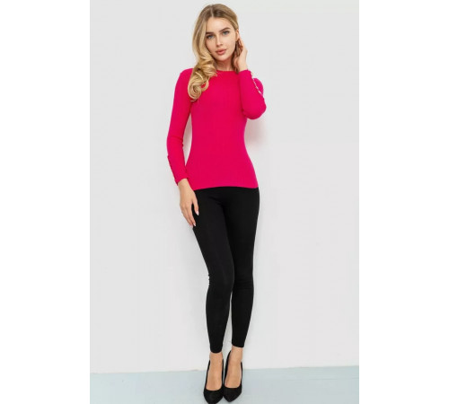 Кофта жіноча трикотажна однотонна, колір рожевий, 204R017