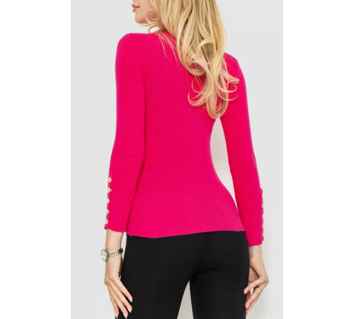 Кофта жіноча трикотажна однотонна, колір рожевий, 204R017