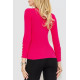 Кофта жіноча трикотажна однотонна, колір рожевий, 204R017
