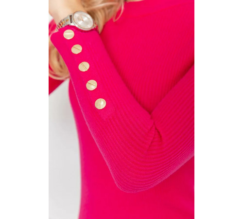 Кофта жіноча трикотажна однотонна, колір рожевий, 204R017