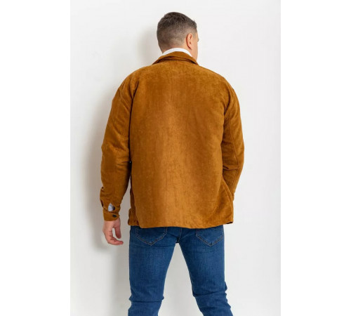 Вітровка чоловіча на кнопках, колір гірчичний, 131R3022