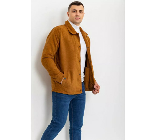 Вітровка чоловіча на кнопках, колір гірчичний, 131R3022