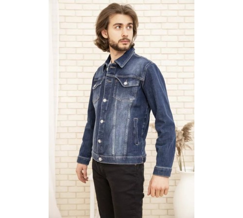 Джинсова куртка чоловіча, колір синій, 157R4606 Джинсова куртка чоловіча, колір синій, 157R4606