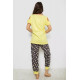 Жіноча піжама з принтом, колір жовтий, 243R903067