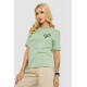 Женская футболка с принтом, цвет оливковый, 241R128.