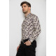 Сорочка чоловіча з принтом, колір бежевий, 214R1046