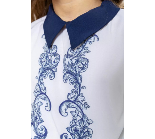 Блузка ошатна для дівчаток, колір синьо-білий, 172R026