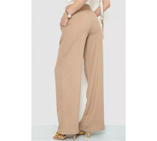 Штани жіночі палаццо, колір бежевий, 102R011-1