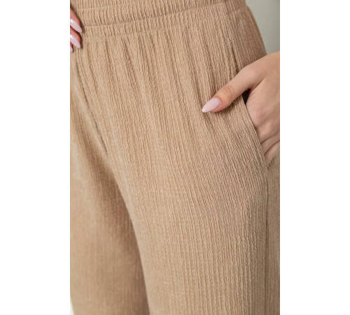 Штани жіночі палаццо, колір бежевий, 102R011-1