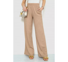 Брюки женские палаццо, цвет бежевый, 102R011-1.