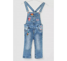 Комбинезон-шорты для девочек, цвет синий, 247R4602