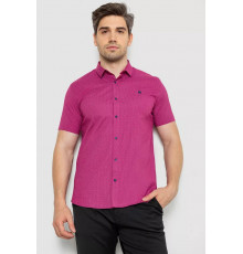 Сорочка чоловіча однотонна, колір малиновий, 214R6917-13