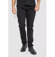 Джинси чоловічі середньої посадки, колір чорний, 244R8344