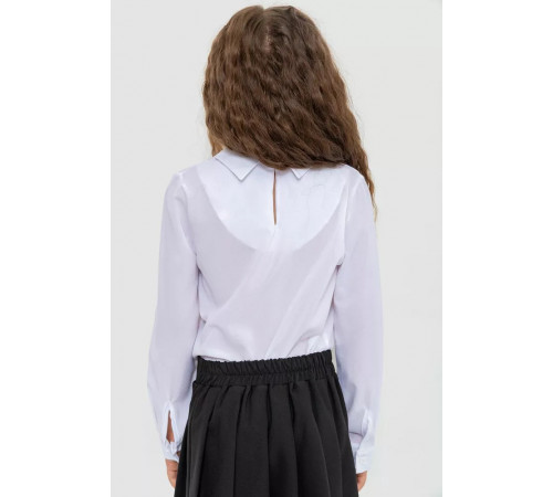 Блуза для девочек нарядная, цвет белый, 172R103.