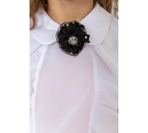 Блуза для девочек нарядная, цвет белый, 172R103.