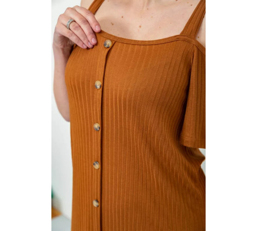 Платье, цвет коричневый, 244R269