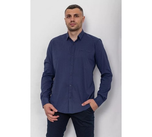 Рубашка мужская классическая, цвет синий, 244R4686 Рубашка мужская классическая, цвет синий, 244R4686