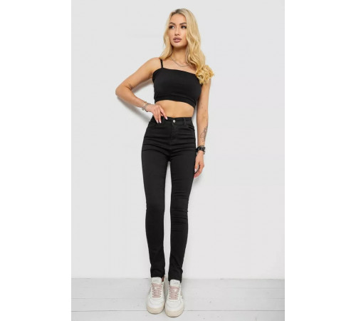 Джинсы женские, цвет черный, 182R5214