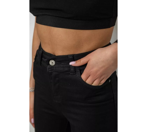 Джинсы женские, цвет черный, 182R5214