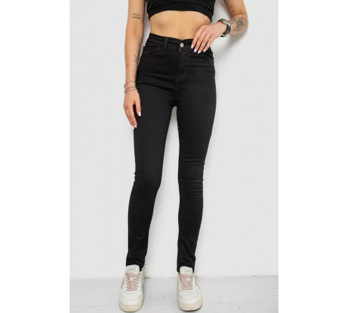 Джинсы женские, цвет черный, 182R5214