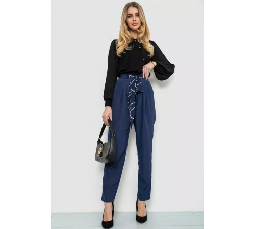 Штани жіночі класичні, колір синій, 244R163