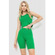 Костюм жіночий в рубчик повсякденний, колір зелений, 214R700