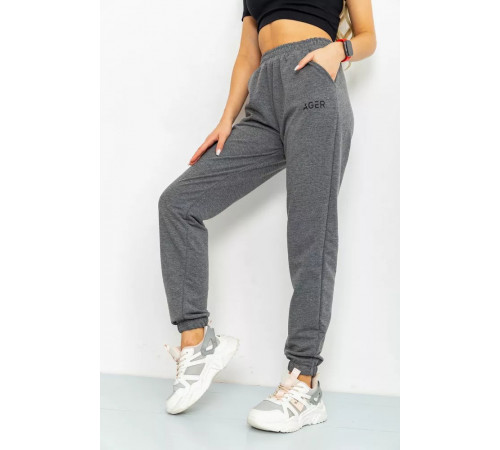 Спорт штани жіночі, колір темно-сірий, 206R001